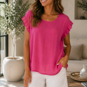 Summer Tops With Button down Back Tutti Fruity Range