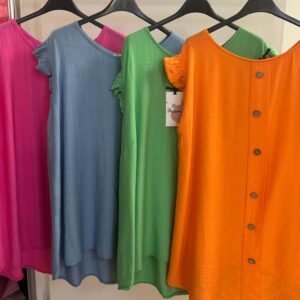 Summer Tops With Button down Back Tutti Fruity Range