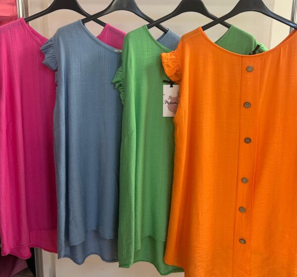 Summer Tops With Button down Back Tutti Fruity Range