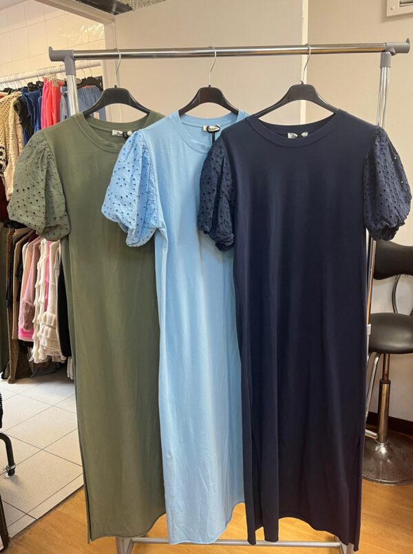 Summer Dress With Detailing on Arms T-Shirt Dress Long - Fruity Loo