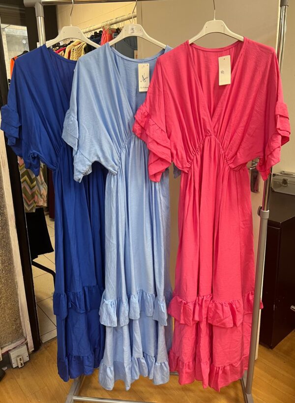 Maxi Dress with Frill Tiered Design Ideal for Summer Wedding - Grace Range