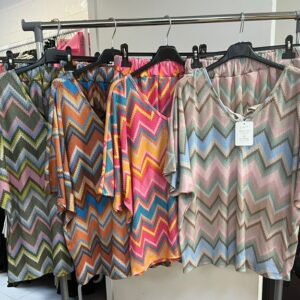 Shorts Co Ord Set with Aztec Print - Zara Jo Range