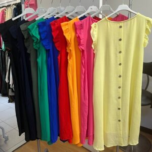 Dress with Full Length Buttons down the back - Betty Range