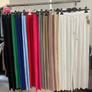 Smart Pleated Linen Look Elasticated Trousers - Taylor Range