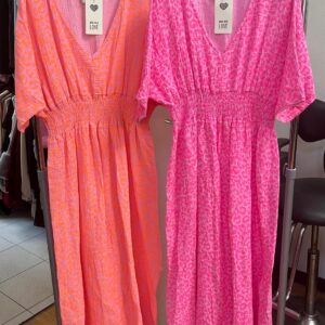 Long Bright Animal Print Summer Dress - Malibu Girl Range