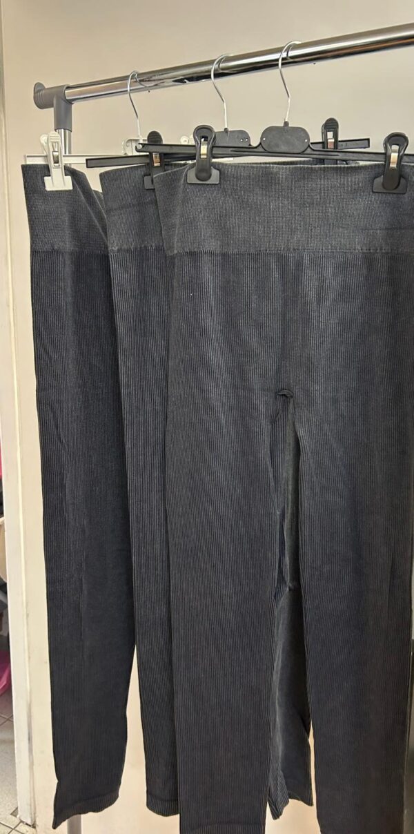 Ribbed Leggings with Wide Waist Band for Tummy Control - Rhea Range