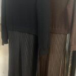 Stunning Satin Pleated Dress with attached Soft Stretch Jumper - Jessica Range