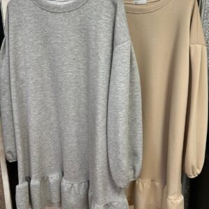 Ladies Sweatshirt with tiered bottom and cuffed Sleeves - Skyla Range