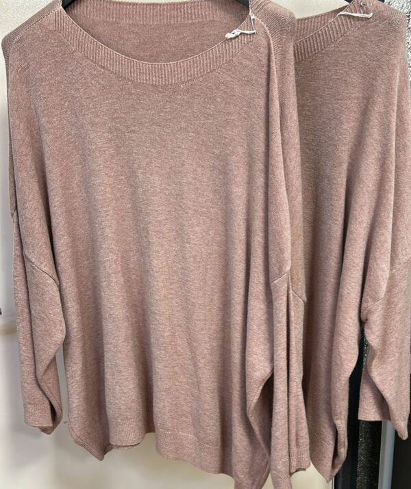 Light Weight Wool Jumper in Solid Colour in Oat - Oarleigh