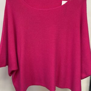 Cerise Pink Bat Wing Arms Cover Jumper - Cheryl Range