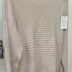 Lightweight Jumper Crew Neck with Star Embossed Design - Star Range