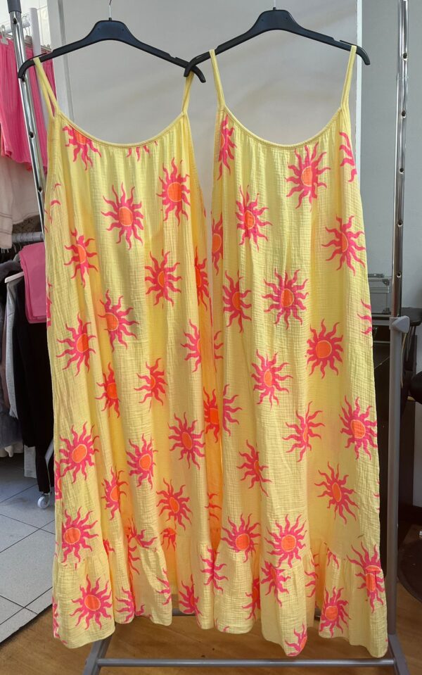 Spaghetti Strap Dress with a Tiered Bottom Loose and Floaty Cheesecloth Material- Ava Range