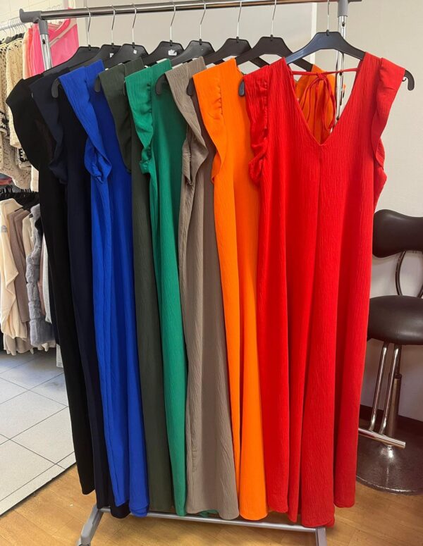 Elegant Jumpsuit Sleeve Low Back with Tie - Malibu Range