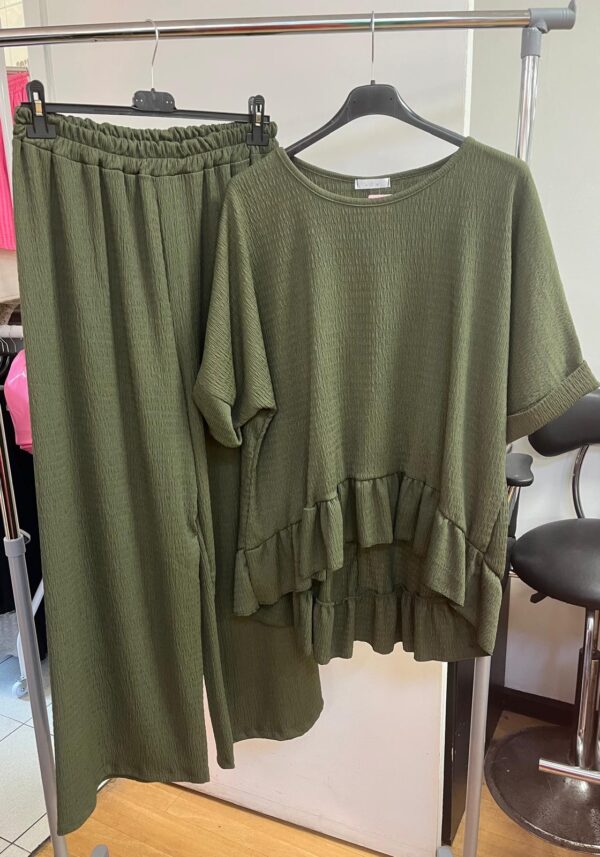 Co Ord Set Long Trousers For Comfort - Kallie Range Khaki Only