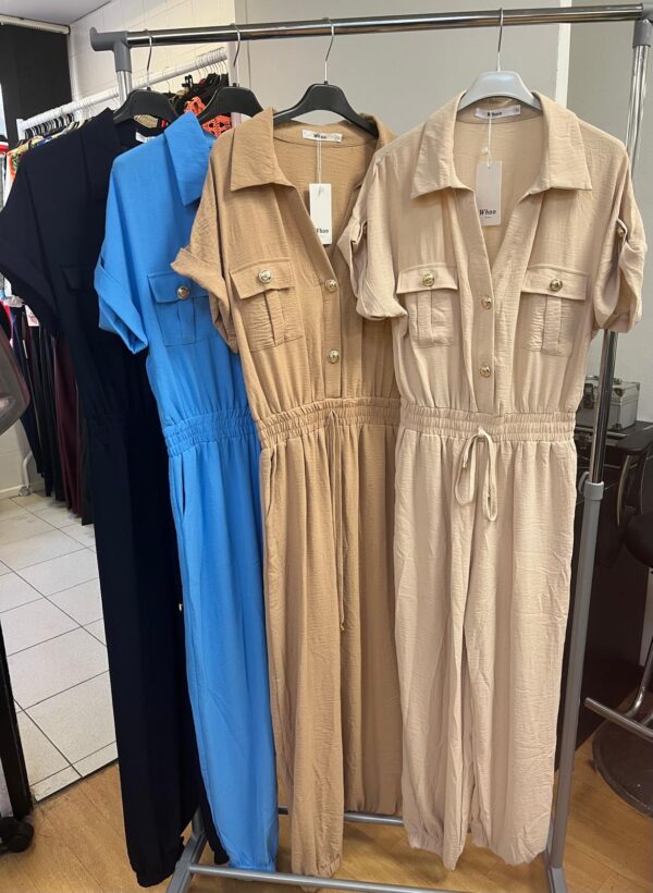 Safari Style Jumpsuit Lightweight and Cool - Savannah Range