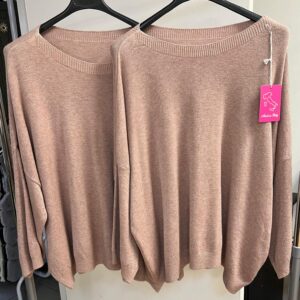 Light Weight Wool Jumper in Solid Colour in Oat - Oarleigh