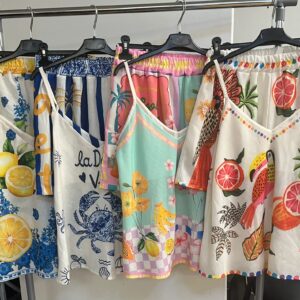 Fun Shorts Co Ord Set Spaghetti Strap  - Teya Range