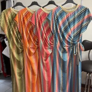 Diagonal Aztec Print Style Midi Dress - One Size - Nelly Range