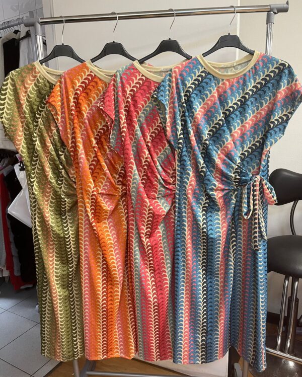 Diagonal Aztec Print Style Midi Dress - One Size - Nelly Range