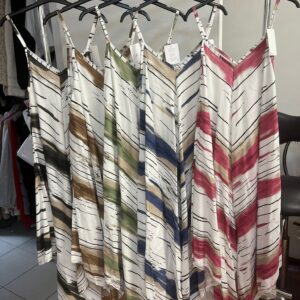 Spaghetti Strap Slip Dress Cotton Easy Wear Tribal Design Available in Different Colours - Kelly Range