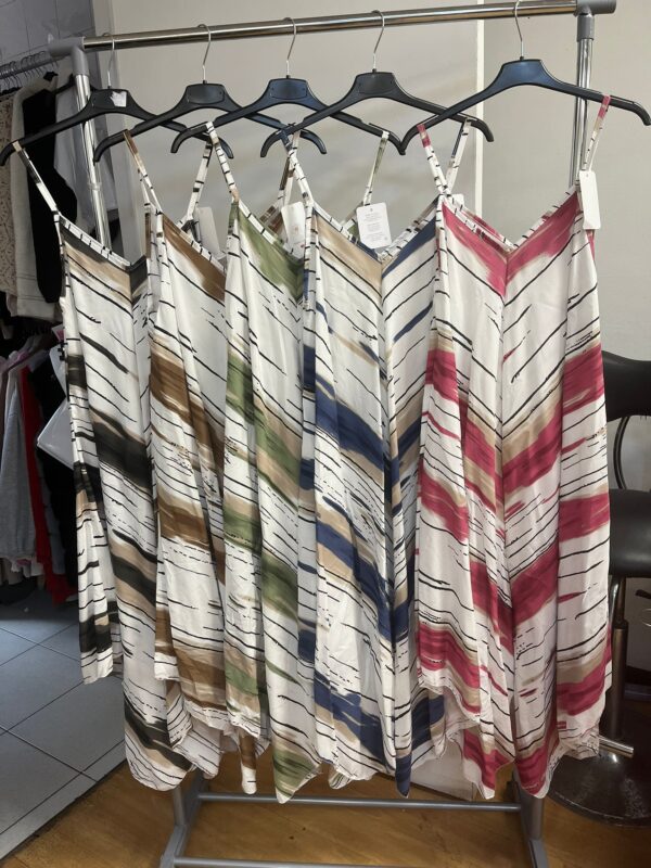 Spaghetti Strap Slip Dress Cotton Easy Wear Tribal Design Available in Different Colours - Kelly Range
