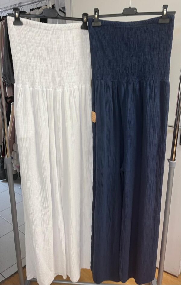 Strapless Ruched Jumpsuit In Solid Colour - In Cheesecloth Material - Izzie Range