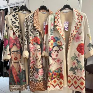 Ladies Oriental Style Jacket Suede Effect With Collar  - Geisha Girl Range