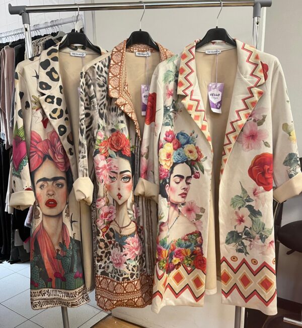 Ladies Oriental Style Jacket Suede Effect With Collar  - Geisha Girl Range