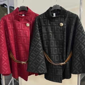 Ladies Cape Style Cloak with Belted Waist - Clover Range