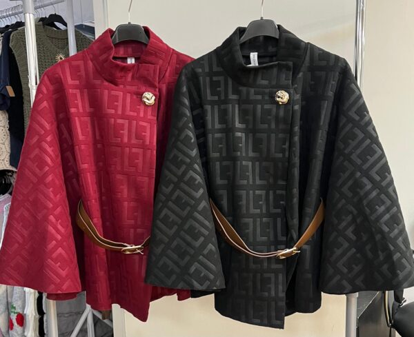 Ladies Cape Style Cloak with Belted Waist - Clover Range