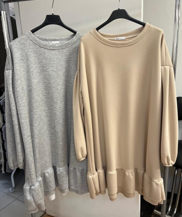 Ladies Jumper Dress for Autumn Winter Warm Round neck Long Sleeves - Bobbi Range