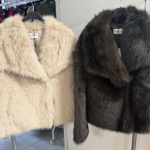 Ladies Faux Fur Jacket Short Style Very Thick and Warm - Fae Range
