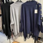 Jumper Throw Turtle Neck with Buttons on one side Tassel Bottom - Harlet Range