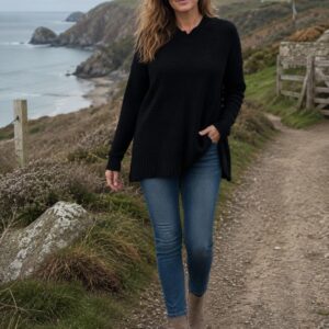 Jumper With Discreet Ribbed Design - Rach Range