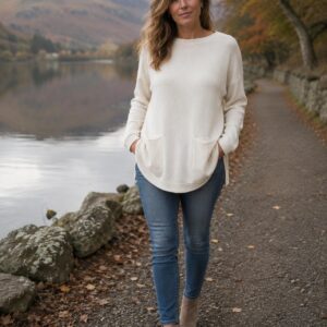 Jumper Long Sleeves with Two Front Pockets - Town Range